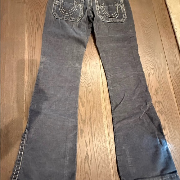 True Religion Corduroy Bootcut Pants – Gray | Size 28 - Picture 3 of 4